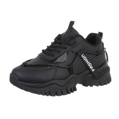 Low-top sneakers for women in black