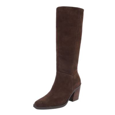 Cowboy & biker boots for women in dark-brown