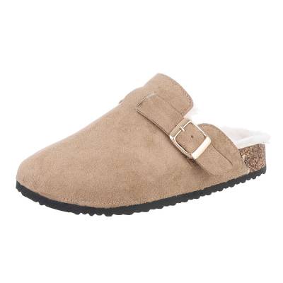 Slippers for women in light-brown