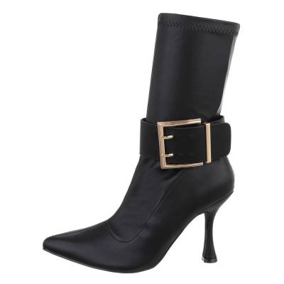 Heeled ankle boots for women in black