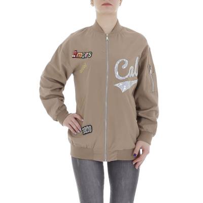 Between-seasons jacket for women in light-brown