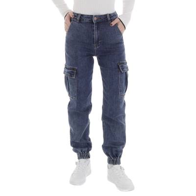 Relaxed fit jeans for women in blue