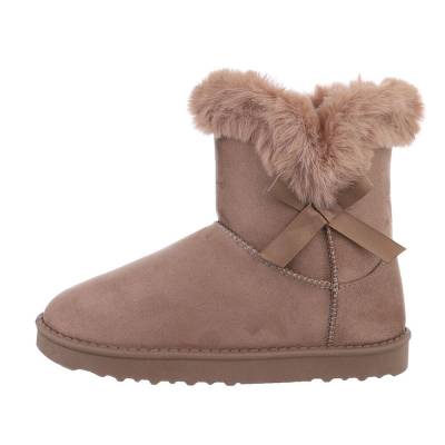 Snowboots for women in gray and brown