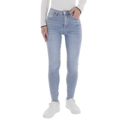 Skinny jeans for women in light-blue