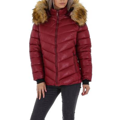 Winter jacket for women in wine-red