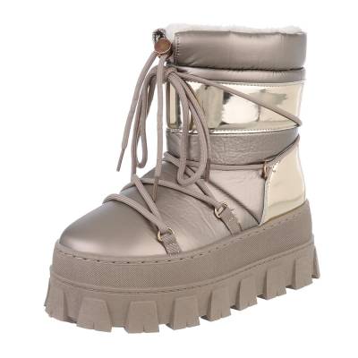 Snowboots für Damen in Bronze