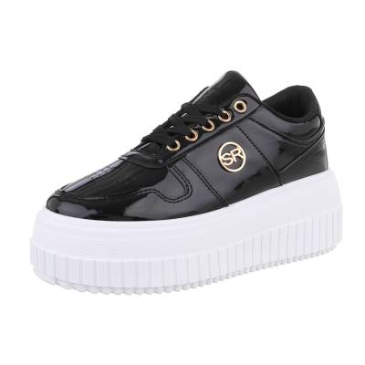 Low-top sneakers for women in black