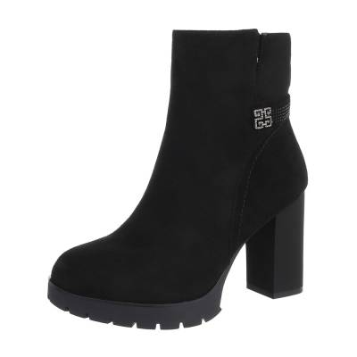 Heeled ankle boots for women in black