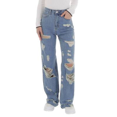 Relaxed fit jeans for women in blue