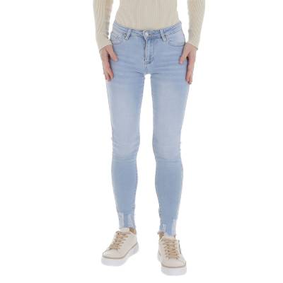 Skinny jeans for women in light-blue