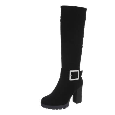 High-Heel Stiefel für Damen in Schwarz