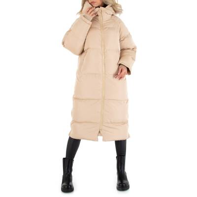 Wintermantel für Damen in Beige