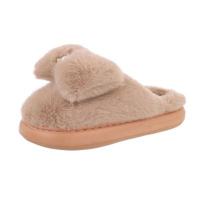 Slippers for women in camel