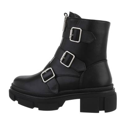 Cowboy & biker ankle boots for women in black