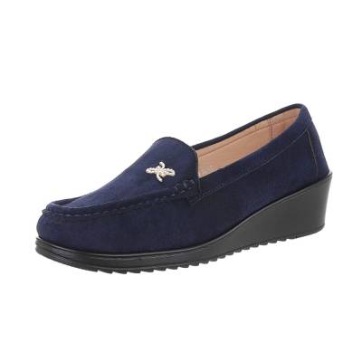 Loafers for women in dark-blue