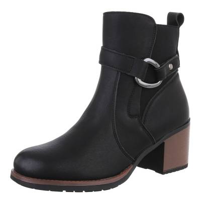 Klassische Stiefeletten für Damen in Schwarz