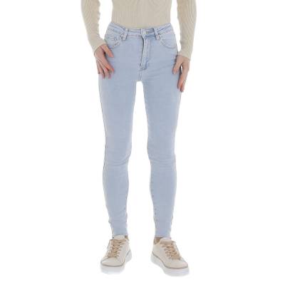 Skinny jeans for women in light-blue