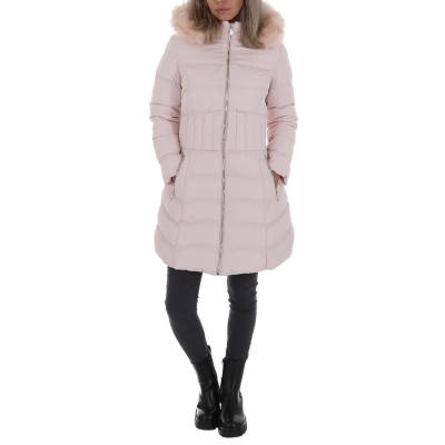 Winter coat for women in dusky pink