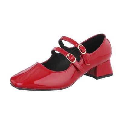 Schnür- & Riemchenpumps für Damen in Rot