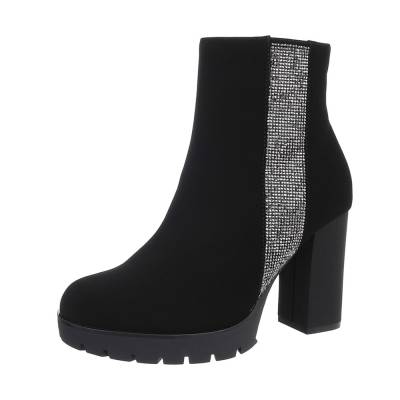 Heeled ankle boots for women in black