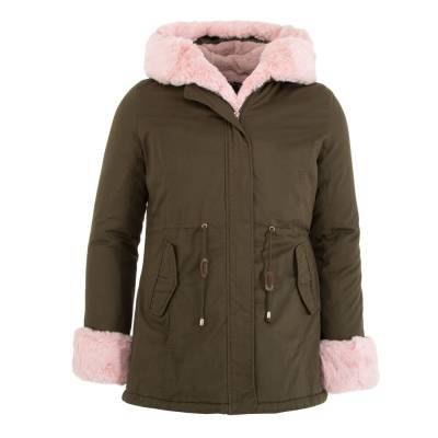 Winterjacke für Damen in Olive