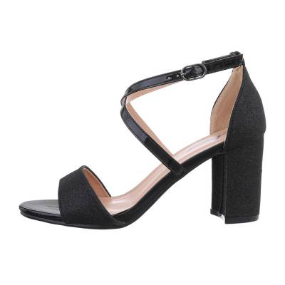 Heeled sandals for women in black