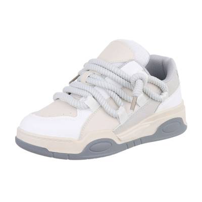 Sneakers Low für Damen in Grau und Beige