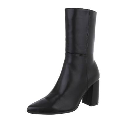 Heeled ankle boots for women in black