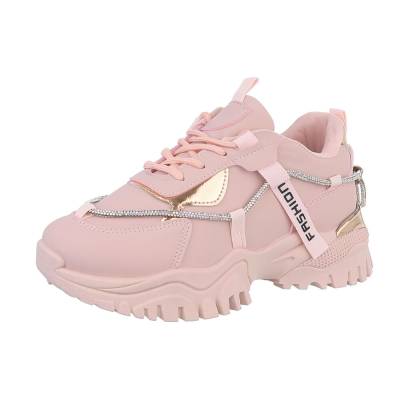 Low-top sneakers for women in light-pink