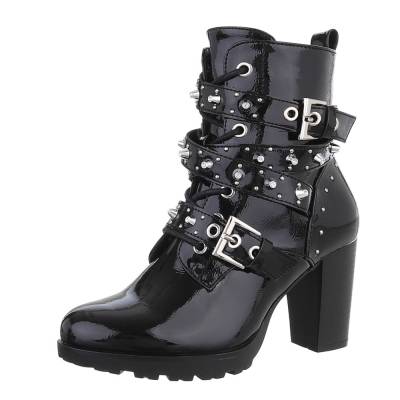 Cowboy & biker ankle boots for women in black